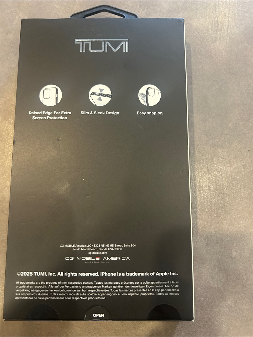 Tumi Black Camouflage MagSafe Phone Case for iPhone 16 Pro Max - Picture 2 of 3